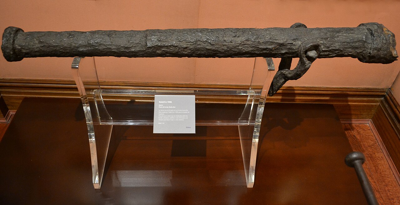 Esmeril de hierro de la nao Santa Ana. Circa 1550. Museo Naval de Madrid