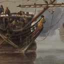 Dutch-men-o-war-and-other-shipping-in-a-calm-Willem-van-de-Velde-the-Younger-1665-FB