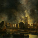 De_brand_van_het_oude_stadhuis_op_de_Dam_(7_juli_1652)