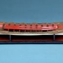 Admiral's Barge, 37ft; circa 1750; model w skali 1:24 /mahoń, malowany/