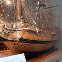 2009-10-03 - USNA Museum - 079 - Royal William - 1st Rate 100-Gun Ship of 1719 (bow) - _DSC7468-X2