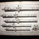 Diderot-C1790-Folio-Antique-Print.-Fonte-des-Canons-06-Cannons-274156-p