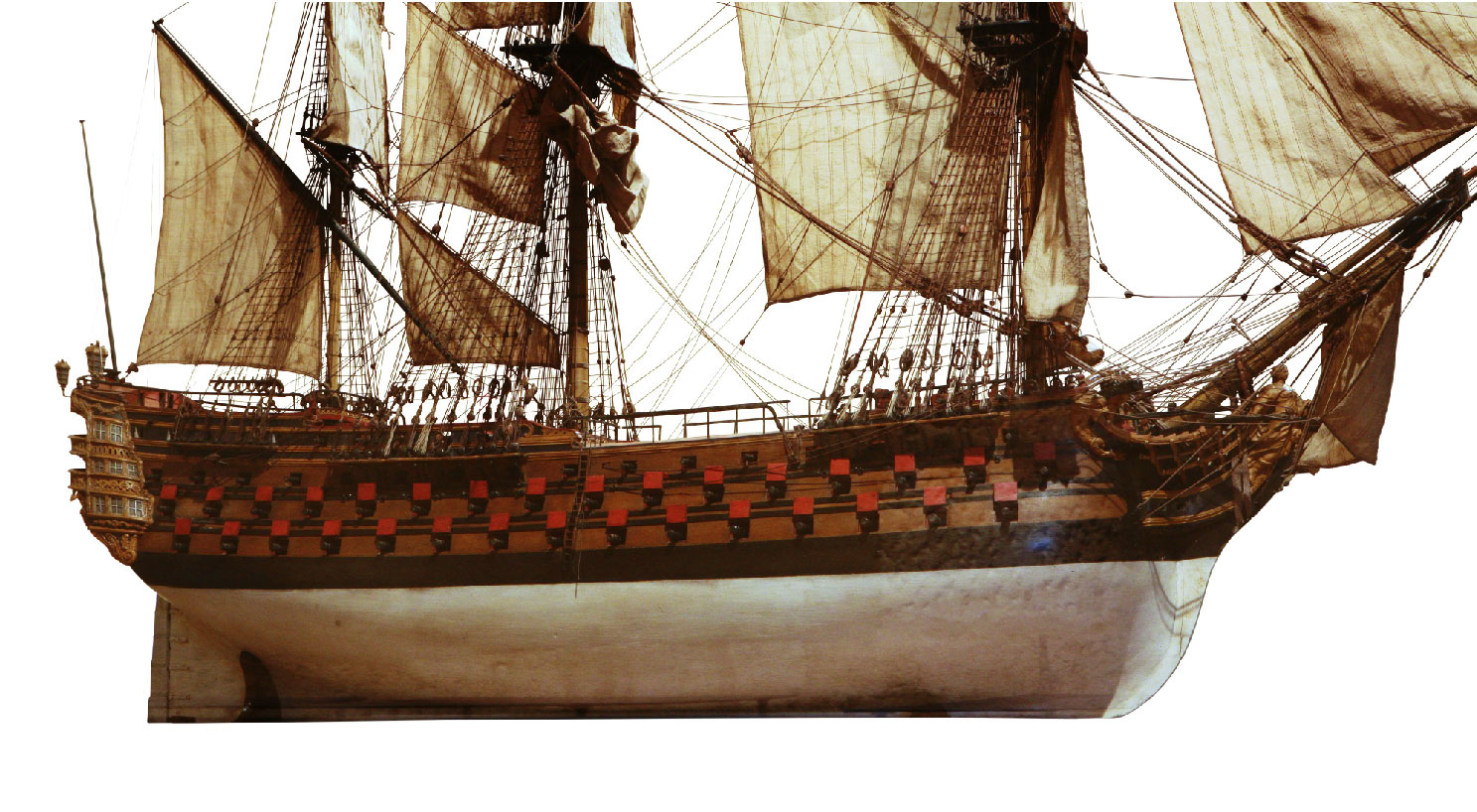 Model La Bretagne z Muzeum Morskiego w Breście