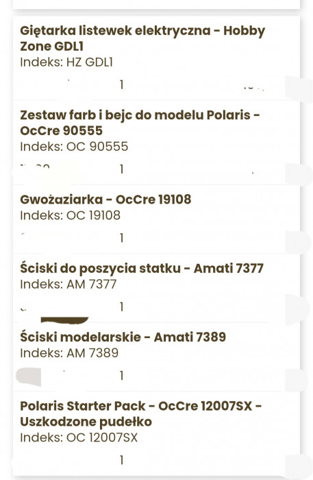 Lista zakupów cz 1
