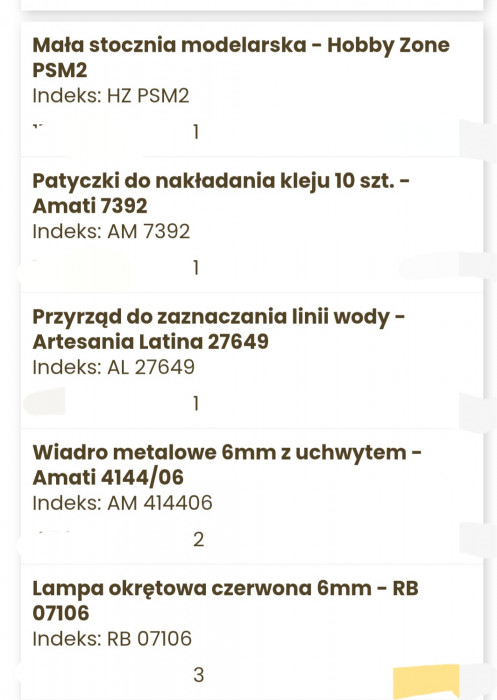 Lista zakupów cz 2
