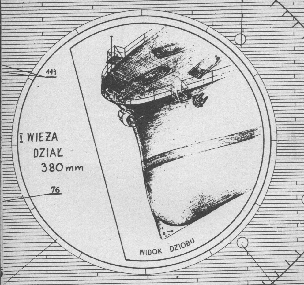 reling.jpg (293.8 KiB) Przejrzano 8043 razy Rysunek pancernika Richelieu pana Szapowalenki . Plany modelarskie 89 - 90 .